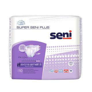 SENI| מארז חיתולי סופר פלוס 10 יח' מידה XS
