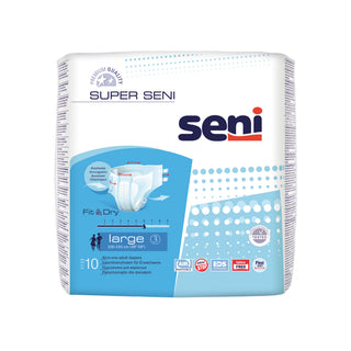 SENI| מארז תחתוני ספיגה אקטיב קלאסיק (10 יחידות) L