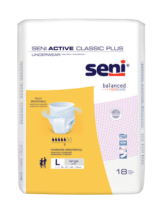 SENI| מארז תחתוני ספיגה אקטיב קלאסיק פלוס L