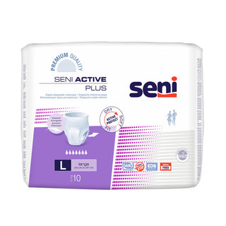 SENI| מארז תחתוני ספיגה אקטיב פלוס (10 יחידות) L
