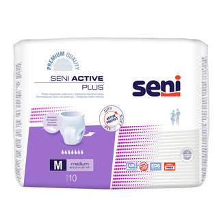 SENI| מארז תחתוני ספיגה אקטיב פלוס (10 יחידות) M