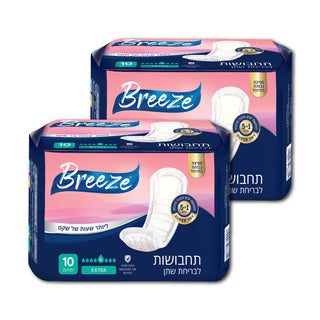 Breeze | תחבושות לבריחת שתן אקסטרה מארז 2 אריזות