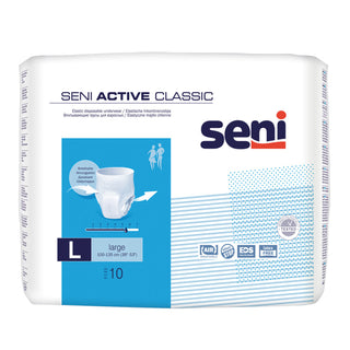 SENI| תחתוני ספיגה אקטיב קלאסיק (10 יחידות) L