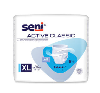 SENI| מארז תחתוני ספיגה אקטיב קלאסיק (10 יחידות) XL