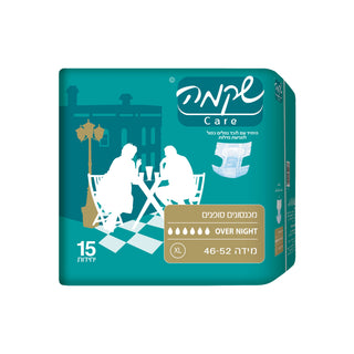 שקמה | חיתולים אובר נייט מידה XL